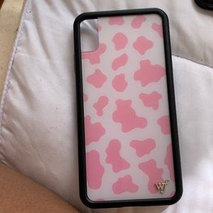 iPhone XS Max Wild Flower Cow Print Case
